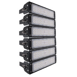 Alternative view of GLOBOSTAR® GOLIATH 90100-6 Προβολέας για Γήπεδα Tennis & Ποδοσφαίρου 5x5 LED 300W 45000lm 75°x135° SDCM<5 Fish Eye Lens AC 220-240V Αδιάβροχο IP65 IK08 Φυσικό Λευκό 5000K - Lumileds SMD Chip & Mean Well Driver - Μαύρο Ματ - Μ32 x Π12 x Υ54cm - 5 Χρόνια Εγγύηση