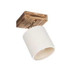 Alternative view of GLOBOSTAR® CUP 203-0057 Vintage Φωτιστικό Οροφής με Ντουί 1 x E27 AC 220-240V IP20 - Λευκό & Μπεζ - Μ14.5 x Π14.5 x Υ25cm