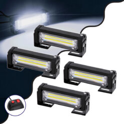 Alternative view of GloboStar® 85034 PRO Series ΣΕΤ 4 x Μπάρες Σήμανσης Οχήματος Ασθενοφόρου για Αυτοκίνητα & Φορτηγά 13 Προγραμμάτων Φωτισμού LED CREE CXB COB 36W DC 10-30V Αδιάβροχο IP65 Ψυχρό Λευκό 6000K