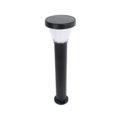 Alternative view of GLOBOSTAR® SOLARDIS 90523 Φωτιστικό Κολωνάκι Κήπου LED 10W 180lm 120° με Ενσωματωμένο Φωτοβολταϊκό Panel 6V 5W & Επαναφορτιζόμενη Μπαταρία Li-ion 3.2V 6000mAh με Αισθητήρα Ημέρας-Νύχτας Αδιάβροχο IP65 Ψυχρό Λευκό 6000K - Μαύρο - Μ24 x Π24 x Υ88cm - 2 Χρόνια Εγγύηση