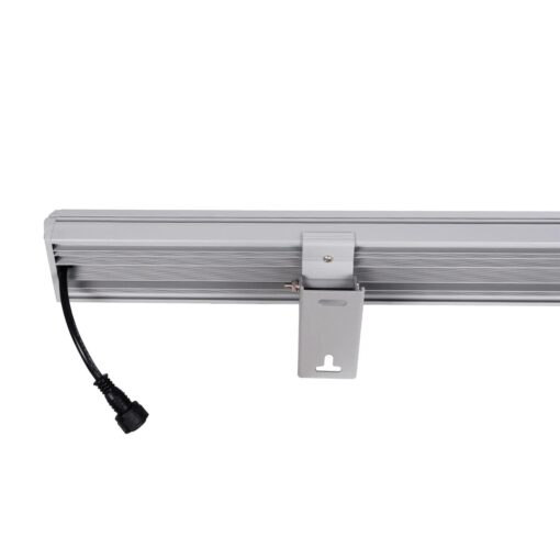 GLOBOSTAR® WASHERMOZA 90163 Μπάρα Φωτισμού Wall Washer LED 48W 4080lm 10-30° DC 24V Αδιάβροχο IP66 Πολύχρωμο RGB Dimmable – Bridgelux SMD Chip – Γκρι Ανθρακί – Μ100 x Π8.5 x Υ4cm – 3 Χρόνια Εγγύηση