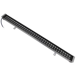 GLOBOSTAR® WASHER-MOZA 05115 Μπάρα Φωτισμού Wall Washer LED 72W 8640lm 10-30° DC 24V Αδιάβροχο IP66 Πορτοκαλί 2200K Dimmable - Γκρι Ανθρακί - Μ100 x Π7.4 x Υ7cm - 3 Χρόνια Εγγύηση