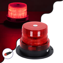 Alternative view of GloboStar® 85150 PRO Series Φάρος Σήμανσης Οχήματος Πυροσβεστικής για Αυτοκίνητα & Φορτηγά STROBE LED 10W DC 12-24V Αδιάβροχος IP65 Κόκκινο
