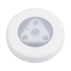 Alternative view of GloboStar® 79004 Φωτιστικό Νυκτός Μπαταρίας 3xAAA (Δεν Περιλαμβάνεται) LED SMD 5050 1W 80lm με Αισθητήρα Κίνησης και 3M Διπλής Όψης Αυτοκόλλητη Ταινία Αδιάβροχο IP44 Ψυχρό Λευκό 6000K D7.5 x H1.5cm