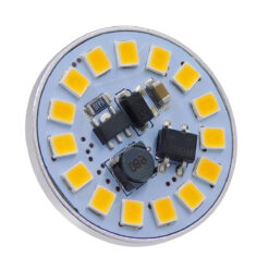Alternative view of GLOBOSTAR® G4BACK 76109 Λάμπα G4 LED 3W 300lm 120° DC 12-24V IP20 Θερμό Λευκό 2700K Dimmable - Sanan SMD Chip - Back Pin - Μ2.9 x Π2.9 x Υ0.8cm - 2 Χρόνια Εγγύηση