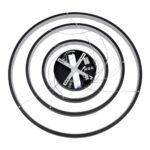 kelvo® NEMESIS KLV-101-0220-V2 Κρεμαστό Φωτιστικό Οροφής LED 120W 12000lm 180° AC 220-240V IP20 Ρυθμιζόμενο Λευκό CCT με Χειριστήριο από 2700K έως 6000K Dimmable – Lumileds SMD Chip – Μαύρο Ματ – Μ80 x Π80 x Υ80cm – 3 Χρόνια Εγγύηση