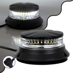 Alternative view of GloboStar® 85172 PRO Series Φάρος Σήμανσης Οχήματος Ασθενοφόρου για Αυτοκίνητα & Φορτηγά 6 Προγραμμάτων Φωτισμού STROBE LED SMD 3030 48W DC 10-30V Αδιάβροχος IP66 Ψυχρό Λευκό 6000K