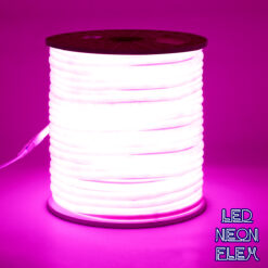 Alternative view of GLOBOSTAR® NEOTUBE 70597 Ταινία Neon Flex LED 12W/m 600lm/m 360° DC 220-240V Αδιάβροχο IP65 120 x SMD2835 Chip/m Ροζ Dimmable - Sanan SMD Chip - Μ100 x Π1.3 x Υ1.3cm - 3 Χρόνια Εγγύηση