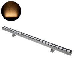 Alternative view of GLOBOSTAR® WASHERJAVIA 90555 Μπάρα Φωτισμού Wall Washer LED 48W 5280lm 5° DC 24V Αδιάβροχο IP67 Θερμό Λευκό 2700K Dimmable - Bridgelux SMD Chip - Γκρι Ανθρακί - Μ100 x Π5.2 x Υ3.6cm - 3 Χρόνια Εγγύηση