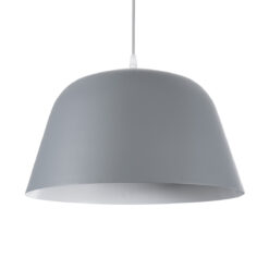 Alternative view of GLOBOSTAR® UPVALE 01282 Μοντέρνο Κρεμαστό Φωτιστικό Οροφής με Ντουί 1 x E27 AC 220-240V IP20 - Γκρι & Λευκό - Μ40 x Π40 x Υ24cm