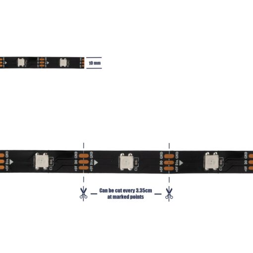 GLOBOSTAR® DIGISTRIP 90758 Σετ Ψηφιακής Pixel Addressable Ταινίας με RF Ασύρματο Χειριστήριο & Λειτουργία μέσω WiFi APP LED 36W/5m 2880lm/5m 120° DC 5V με USB 2.0 IP20 150 x SMD5050 Chip/5m 150 x Pixel/5m Πολύχρωμο RGB Dimmable SPI/TTL Protocol – Sanan SMD Chip – Μ500 x Π1 x Υ0.2cm – Ρολό 5 Μέτρων – 5 Χρόνια Εγγύηση