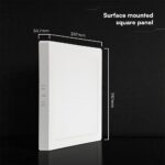 24W CCT Τετράγωνο 30x30cm Επιφανειακό LED Panel 2640lm V-TAC Cree Chip 6yrs Wty 105146VT
