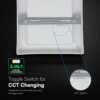 24W CCT Τετράγωνο 30x30cm Επιφανειακό LED Panel 2640lm V-TAC Cree Chip 6yrs Wty 105146VT
