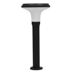 Alternative view of GLOBOSTAR® VEGGIE 12115 Φωτιστικό Κολωνάκι Κήπου LED 10W 500lm 120° με Ενσωματωμένο Φωτοβολταϊκό Panel 6V 2W & Επαναφορτιζόμενη Μπαταρία Li-ion 3.2V 6000mAh με Αισθητήρα Κίνησης-Ημέρας-Νύχτας Αδιάβροχο IP65 Ψυχρό Λευκό 6000K - Μαύρο - Μ26.5 x Π26.5 x Υ60cm - 2 Χρόνια Εγγύηση