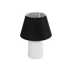 Alternative view of GLOBOSTAR® CIA 204-0081 Μοντέρνο Επιτραπέζιο Φωτιστικό Πορτατίφ με Ντουί 1 x E27 AC 220-240V IP20 - Λευκό & Μαύρο - Μ23 x Π23 x Υ31,5cm