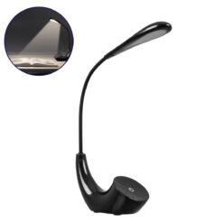 Alternative view of GLOBOSTAR® TEBLARO 76501 Μοντέρνο Επιτραπέζιο Φωτιστικό Γραφείου LED 2.8W 550lm 90° DC 5V με USB-C με Επαναφορτιζόμενη Μπαταρία Li-ion 3.7V 1x18650 1800mAh IP20 Φυσικό Λευκό 4500K - Sanan SMD Chip - Μαύρο - Μ15.5 x Π7.5 x Υ44.5cm - 2 Χρόνια Εγγύηση