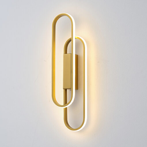 ΑΠΛΙΚΑ ΤΟΙΧΟΥ ΑΛΟΥΜΙΝΙΟ LED 18W 2340Lm 3000K 140x500mm ΧΡΥΣΟ ARTE ILLUMINA ELIX EUROLAMP 144-18094