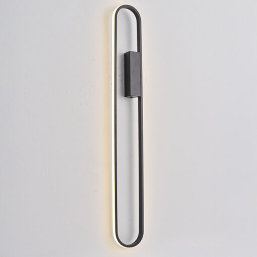 ΑΠΛΙΚΑ ΤΟΙΧΟΥ ΑΛΟΥΜΙΝΙΟ LED 18W 2340Lm 3000K 100x800mm ΜΑΥΡΟ ARTE ILLUMINA ELIX EUROLAMP 144-18097