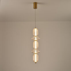 ΦΩΤΙΣΤΙΚΟ ΚΡΕΜΑΣΤΟ ΓΥΑΛΙ-ΜΕΤΑΛΛΟ LED 24W 1900Lm 3000K 250x860x1460mm TRIAC DIMMING ΔΙΑΦΑΝΕΣ ARTE ILLUMINA VERENA EUROLAMP 144-24170