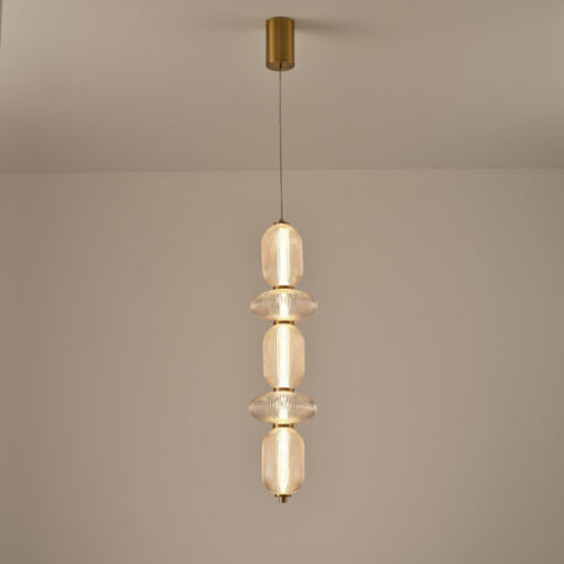 ΦΩΤΙΣΤΙΚΟ ΚΡΕΜΑΣΤΟ ΓΥΑΛΙ-ΜΕΤΑΛΛΟ LED 24W 1900Lm 3000K 250x860x1460mm TRIAC DIMMING ΔΙΑΦΑΝΕΣ ARTE ILLUMINA VERENA EUROLAMP 144-24170