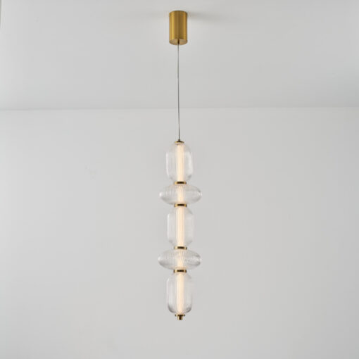 ΦΩΤΙΣΤΙΚΟ ΚΡΕΜΑΣΤΟ ΓΥΑΛΙ-ΜΕΤΑΛΛΟ LED 24W 1900Lm 3000K 250x860x1460mm TRIAC DIMMING ΔΙΑΦΑΝΕΣ ARTE ILLUMINA VERENA EUROLAMP 144-24170