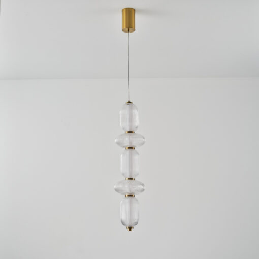 ΦΩΤΙΣΤΙΚΟ ΚΡΕΜΑΣΤΟ ΓΥΑΛΙ-ΜΕΤΑΛΛΟ LED 24W 1900Lm 3000K 250x860x1460mm TRIAC DIMMING ΔΙΑΦΑΝΕΣ ARTE ILLUMINA VERENA EUROLAMP 144-24170