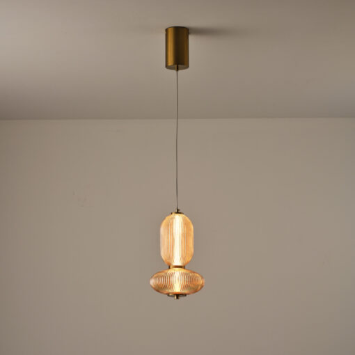 ΦΩΤΙΣΤΙΚΟ ΚΡΕΜΑΣΤΟ ΓΥΑΛΙ-ΜΕΤΑΛΛΟ LED 10W 800Lm 3000K 220x430x1450mm TRIAC DIMMING ΜΕΛΙ ARTE ILLUMINA VERENA EUROLAMP 144-24176