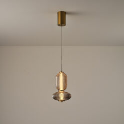 ΦΩΤΙΣΤΙΚΟ ΚΡΕΜΑΣΤΟ ΓΥΑΛΙ-ΜΕΤΑΛΛΟ LED 10W 800Lm 3000K 220x430x1450mm TRIAC DIMMING ΦΙΜΕ ARTE ILLUMINA VERENA EUROLAMP 144-24177