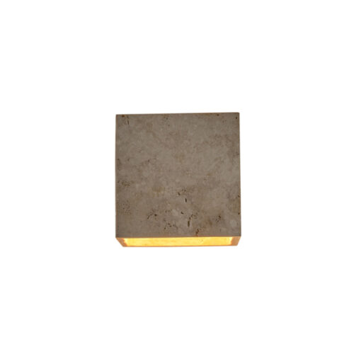 ΑΠΛΙΚΑ ΤΟΙΧΟΥ ΤΡΑΒΕΡΤΙΝΑ-ΓΥΑΛΙ 1XG9 MAX 7W 120X120mm ARTE ILLUMINA LITO EUROLAMP 144-50062