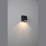 ΑΠΛΙΚΑ ΤΟΙΧΟΥ ΑΛΟΥΜΙΝΙΟΥ 3W 289Lm 3000K 82x78x65mm IP54 ΜΑΥΡΗ ARTE ILLUMINA EUROLAMP 145-20260
