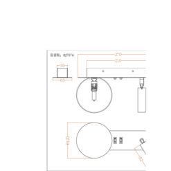ΑΠΛΙΚΑ ΑΝΑΓΝΩΣΗΣ ΔΙΠΛΟΥ ΦΩΤΙΣΜΟΥ 1xG9 Max 7W + LED 3W 150Lm 3000K 270x152x120mm ΜΑΥΡΗ ARTE ILLUMINA NODE EUROLAMP 145-22082