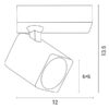 ΣΠΟΤ ΤΟΙΧΟΥ ΜΟΝΟ ΤΕΤΡΑΓΩΝΟ GU10 120X60X135 ΛΕΥΚΟ ARTE ILLUMINA EUROLAMP 145-25021