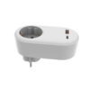 ΑΝΤΑΠΤΟΡΑΣ ΣΟΥΚΟ ΜΕ 2 USB (Type C+ Type A) ΛΕΥΚΟ ΜΕ ΠΡΟΣΤΑΣΙΑ ΕΠΑΦΩΝ EUROLAMP 147-09014