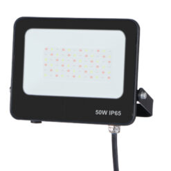 ΠΡΟΒΟΛΕΑΣ LED 50W SMD RGBW 100-265V IP66 ΜΑΥΡΟΣ PLUS EUROLAMP 147-69391