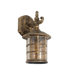Alternative view of GLOBOSTAR® PHAROS 01228 Vintage Φωτιστικό Τοίχου - Απλίκα με Ντουί 1 x E27 AC 220-240V IP20 - Μπρούτζινο Εφέ Σκουριάς - Μ17 x Π19 x Υ29cm