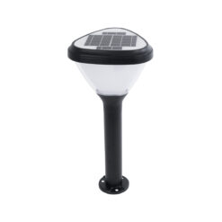Alternative view of GLOBOSTAR® SOLARMIS 90521 Φωτιστικό Κολωνάκι Κήπου LED 10W 180lm 120° με Ενσωματωμένο Φωτοβολταϊκό Panel 6V 5W & Επαναφορτιζόμενη Μπαταρία Li-ion 3.2V 6000mAh με Αισθητήρα Ημέρας-Νύχτας Αδιάβροχο IP65 Ψυχρό Λευκό 6000K - Μαύρο - Μ26 x Π26 x Υ60cm - 2 Χρόνια Εγγύηση