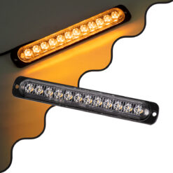 Alternative view of GloboStar® 85269 PRO Series Μπάρα Σήμανσης Οχήματος Οδικής Βοήθείας για Αυτοκίνητα & Φορτηγά 10 Προγραμμάτων Φωτισμού STROBE LED SMD 3030 15W DC 12-24V Αδιάβροχη IP65 Πορτοκαλί