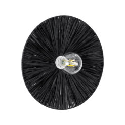 Alternative view of GLOBOSTAR® COLOMBO 02279 Boho Φωτιστικό Τοίχου - Απλίκα με Ντουί 1 x E27 AC 220-240V IP20 - Μαύρο - Μ40 x Π40 x Υ9cm