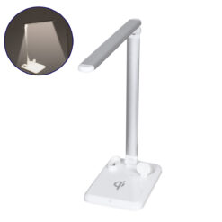 Alternative view of GLOBOSTAR® ONO 86101 Μοντέρνο Επιτραπέζιο Φωτιστικό Γραφείου με Ασύρματη Φόρτιση 10W 2A LED 5W 1000lm 90° DC 5V με USB-C IP20 Φυσικό Λευκό 4500K - Sanan SMD Chip - Λευκό - Μ33 x Π14 x Υ63cm - 2 Χρόνια Εγγύηση