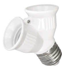 Alternative view of GLOBOSTAR® ADAPTOR 78969 Αντάπτορας/Μετατροπέας από Ντουί E27 σε 2 x E27 IP20 - Μ7.4 x Π7.4 x Υ7.4cm