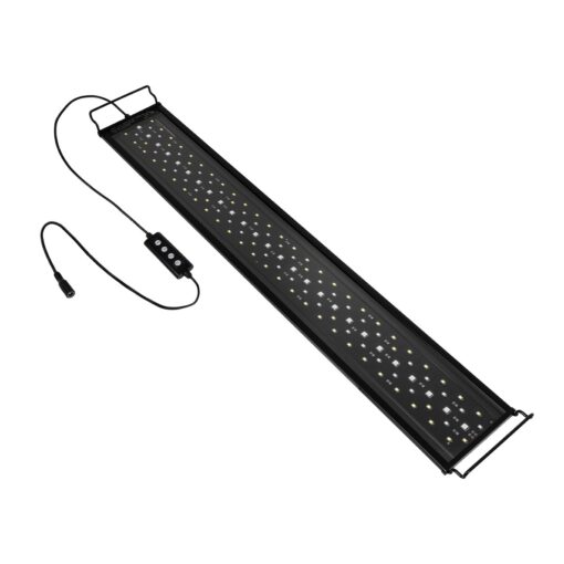 GLOBOSTAR® AQUARIUS 79681 Φωτιστικό Ενυδρείου με Ενσωματωμένο Χειριστήριο LED 22W 1100lm 120° AC 220-240V Αδιάβροχο IP44 Πολύχρωμο RGBW Dimmable – Sanan SMD Chip – Μαύρο – Μ75 x Π11 x Υ3cm – 2 Χρόνια Εγγύηση