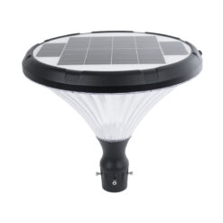 Alternative view of GLOBOSTAR® SOLARIOS 90502 Φωτιστικό Κεφαλής Post Top Πλατείας/Πάρκου/Κήπου LED 40W 2000lm 120° DC 5V με Ενσωματωμένο Φωτοβολταϊκό Panel 6V 12W & Επαναφορτιζόμενη Μπαταρία Li-ion 3.2V 15000mAh με Αισθητήρα Ημέρας-Νύχτας Αδιάβροχο IP65 Ψυχρό Λευκό 6000K - Sanan SMD Chip - Γκρι Ανθρακί Ματ - Μ54 x Π54 x Υ45cm - 2 Χρόνια Εγγύηση