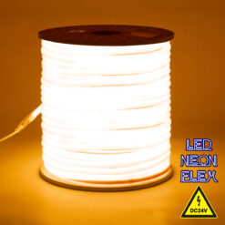 Alternative view of GLOBOSTAR® NEOTUBE 70586 Ταινία Neon Flex LED 12W/m 720lm/m 360° DC 24V Αδιάβροχο IP65 120 x SMD2835 Chip/m Ultra Θερμό Λευκό 2200K Dimmable - Sanan SMD Chip - Μ100 x Π1.3 x Υ1.3cm - 3 Χρόνια Εγγύηση