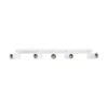 kelvo® SPOTA KLV-101-0143 Κινούμενο Φωτιστικό Σποτ Οροφής για 5 Λάμπες MR16 με Ντουί GU10 AC 220-240V IP20 – Λευκό Ματ – Μ79.5 x Π6.3 x Υ14cm