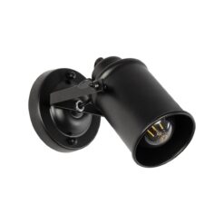 Alternative view of GLOBOSTAR® JAKE 00948 Μοντέρνο Φωτιστικό Τοίχου - Απλίκα με Ντουί 1 x E27 AC 220-240V IP20 - Μαύρο - Μ9 x Π22 x Y22cm
