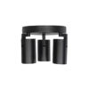 kelvo® SPOTA KLV-101-0144 Κινούμενο Φωτιστικό Σποτ Οροφής για 3 Λάμπες MR16 με Ντουί GU10 AC 220-240V IP20 – Μαύρο Ματ – Μ19 x Π19 x Υ14cm