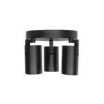 kelvo® SPOTA KLV-101-0144 Κινούμενο Φωτιστικό Σποτ Οροφής για 3 Λάμπες MR16 με Ντουί GU10 AC 220-240V IP20 – Μαύρο Ματ – Μ19 x Π19 x Υ14cm