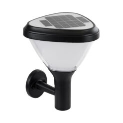 Alternative view of GLOBOSTAR® NATURE 90526 Φωτιστικό Κολωνάκι Κήπου LED 10W 330lm 120° με Ενσωματωμένο Φωτοβολταϊκό Panel 6V 2W & Επαναφορτιζόμενη Μπαταρία Li-ion 3.2V 1800mAh με Αισθητήρα Ημέρας-Νύχτας Αδιάβροχο IP65 Ψυχρό Λευκό 6000K - Γκρι Ανθρακί - Μ26 x Π29 x Υ36cm - 2 Χρόνια Εγγύηση