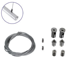 Alternative view of GLOBOSTAR® SUSPENSION 70898 Σύστημα Κρέμασης με 2 Ρυθμιζόμενες Ντίζες & Εξαρτήματα Ειδικό για Προφίλ Αλουμινίου - Μ1 x Π1 x Υ100cm