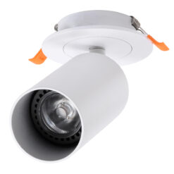 Alternative view of GLOBOSTAR® LEO 60351 Χωνευτό Κινούμενο Φωτιστικό Downlight Σποτ με Ντουί 1 x GU10 AC 220-240V IP20 - Λευκό Ματ - Μ9 x Π9 x Υ17cm / Q7cm